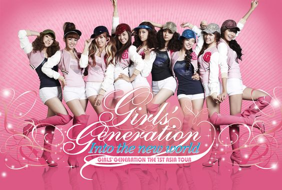 poster for girls generation into the new world first asia tour
